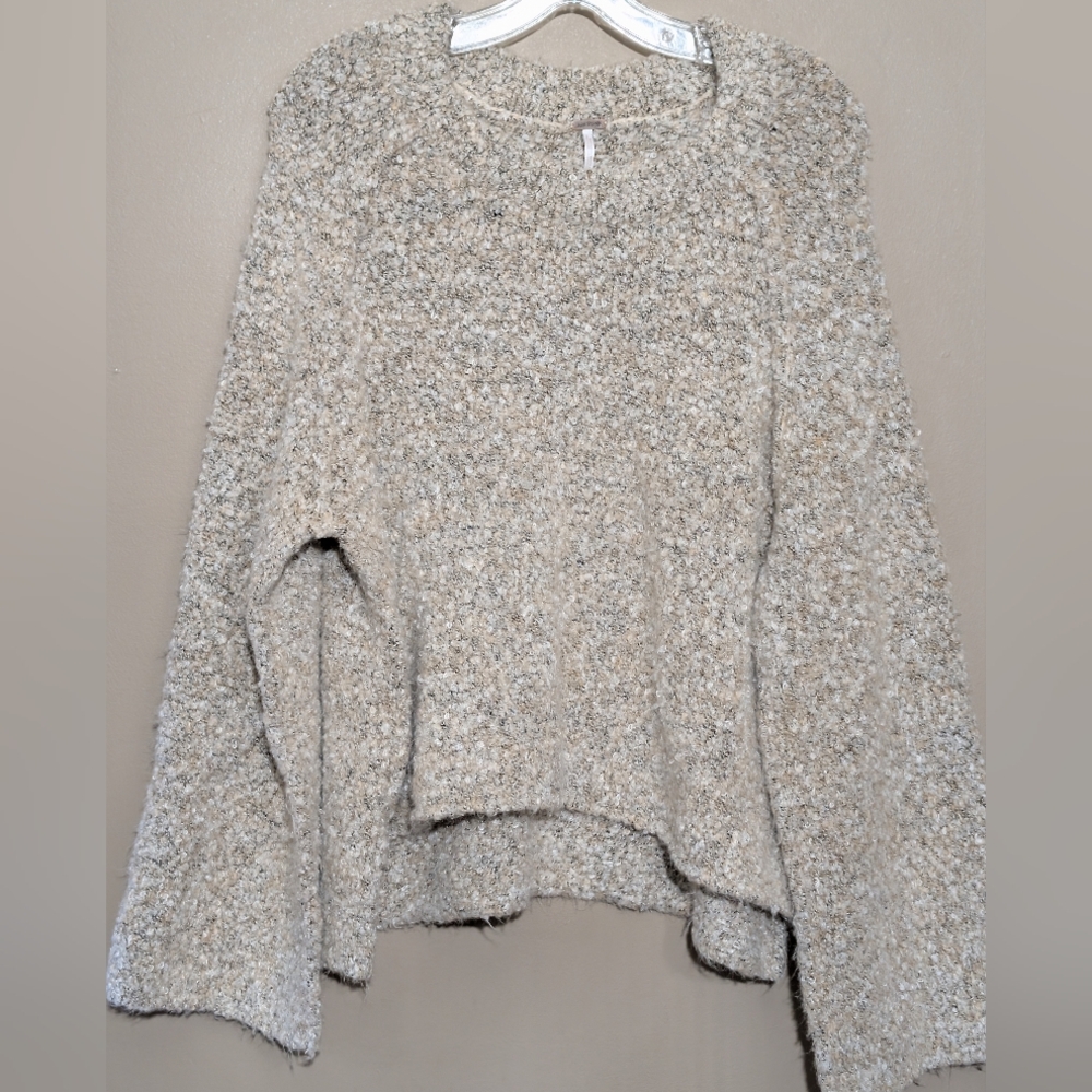 Free People Teddy Sweater Knit Sweater Women's Oversized Relaxed Fit Pullover